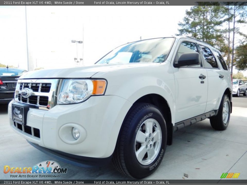 2011 Ford Escape XLT V6 4WD White Suede / Stone Photo #1