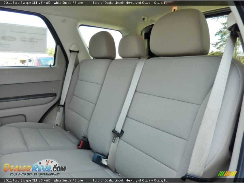 2011 Ford Escape XLT V6 4WD White Suede / Stone Photo #15