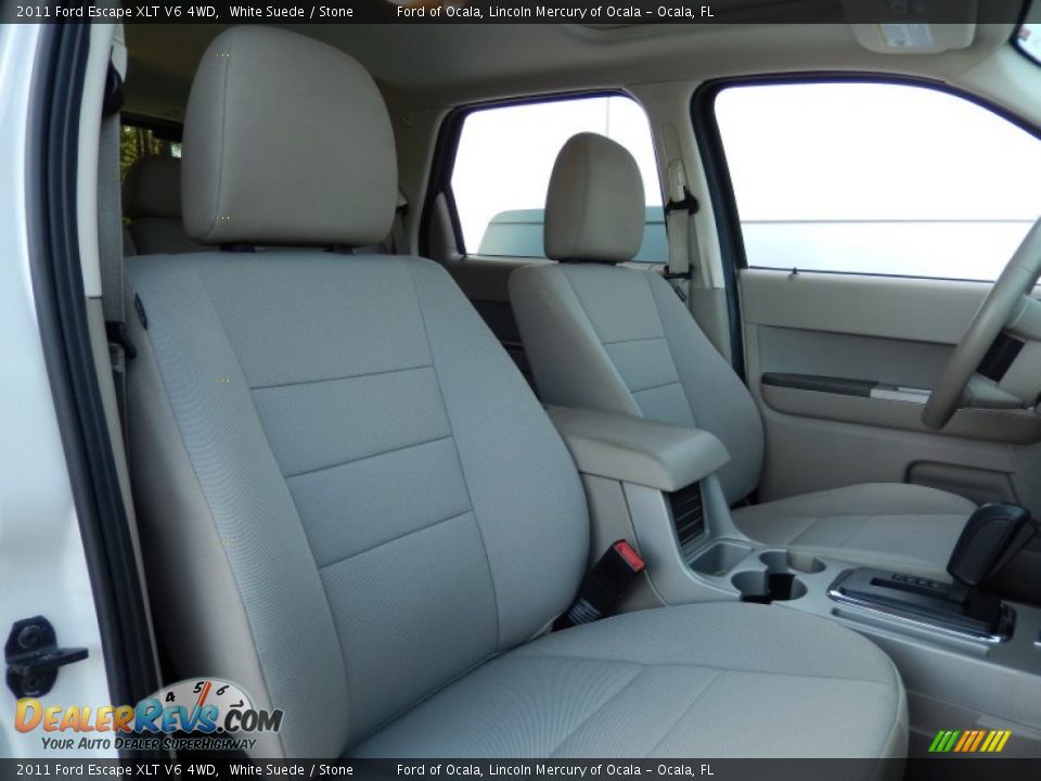 2011 Ford Escape XLT V6 4WD White Suede / Stone Photo #17