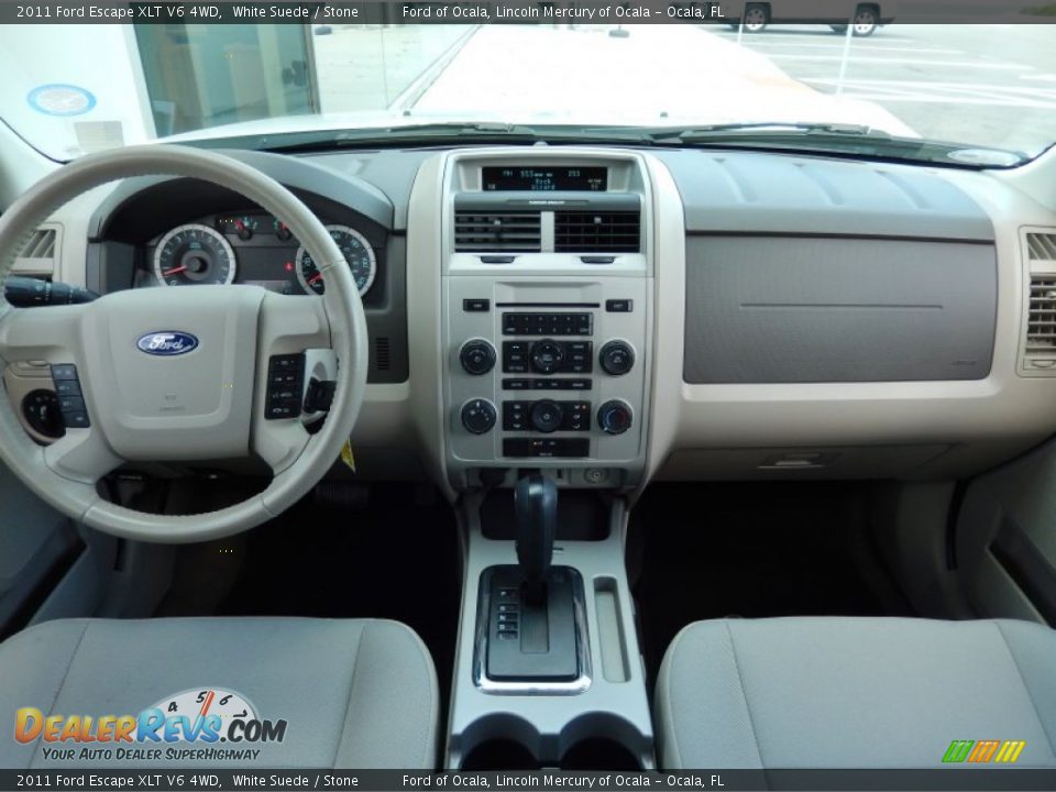 2011 Ford Escape XLT V6 4WD White Suede / Stone Photo #19