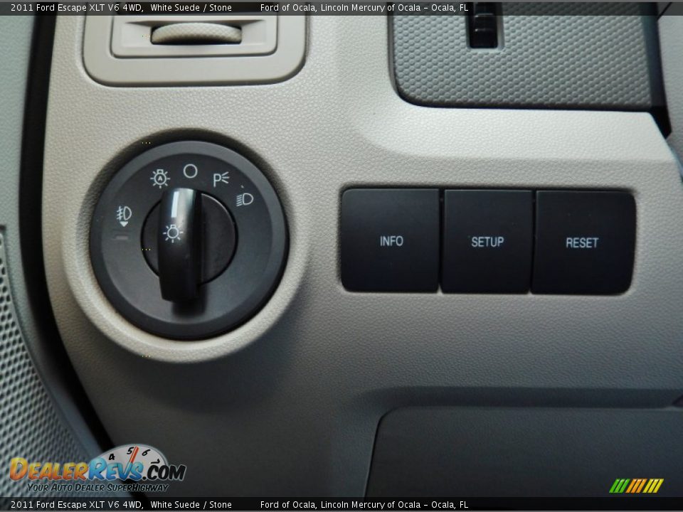 2011 Ford Escape XLT V6 4WD White Suede / Stone Photo #24