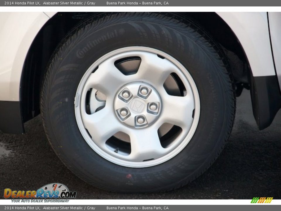 2014 Honda Pilot LX Alabaster Silver Metallic / Gray Photo #7