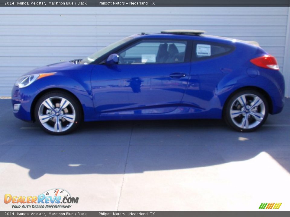 Marathon Blue 2014 Hyundai Veloster  Photo #6
