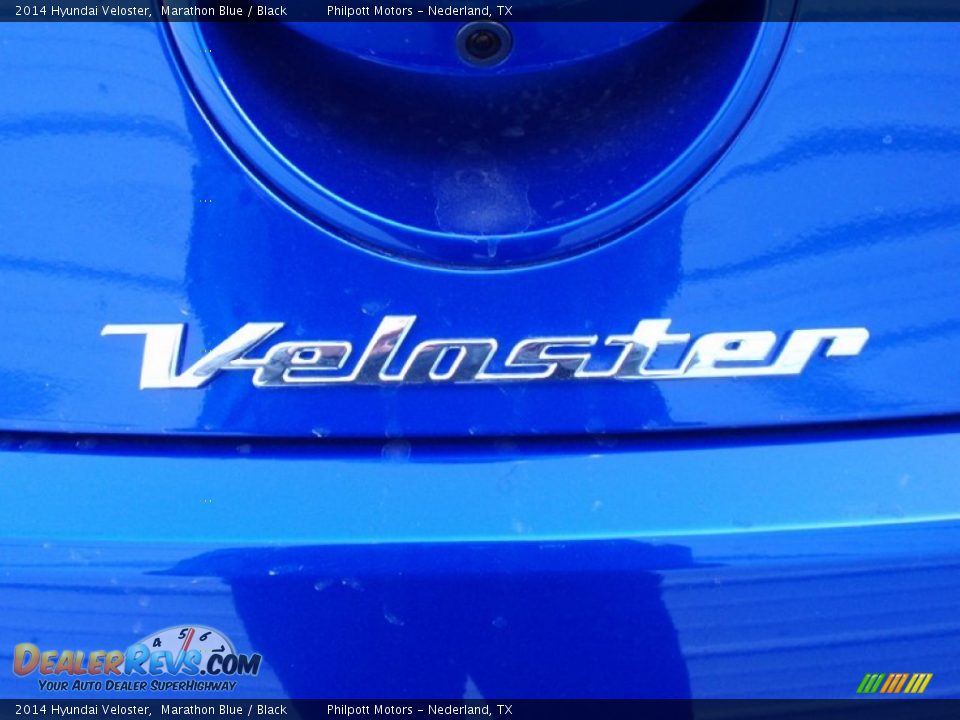 2014 Hyundai Veloster Marathon Blue / Black Photo #14