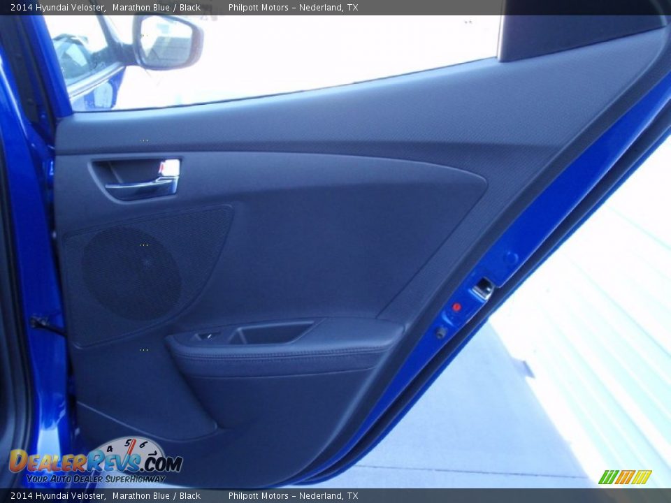 2014 Hyundai Veloster Marathon Blue / Black Photo #19