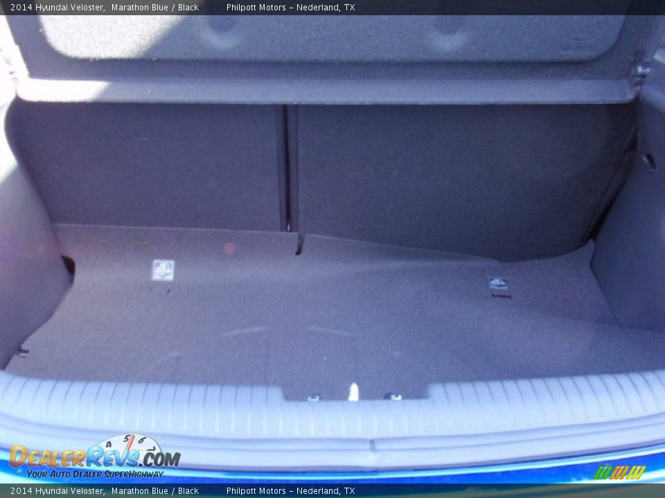 2014 Hyundai Veloster Marathon Blue / Black Photo #21