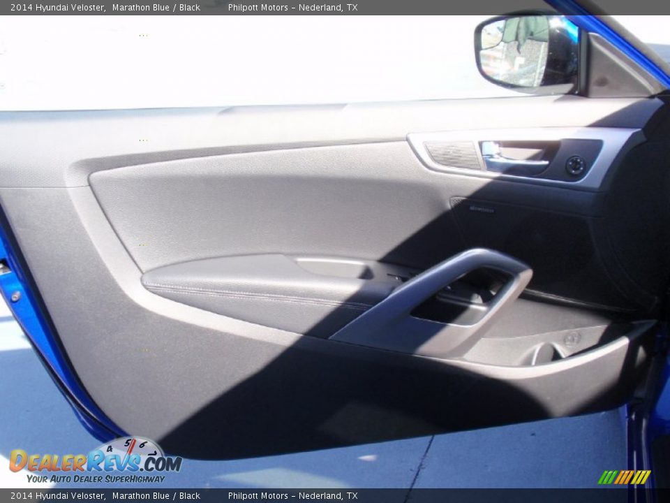 2014 Hyundai Veloster Marathon Blue / Black Photo #22