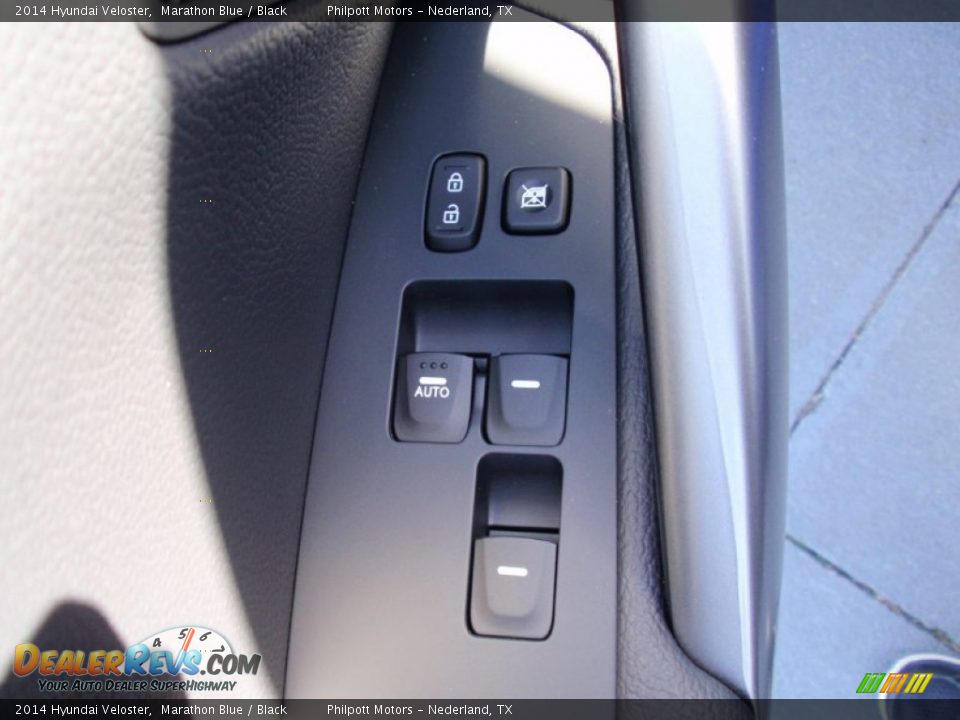 2014 Hyundai Veloster Marathon Blue / Black Photo #23