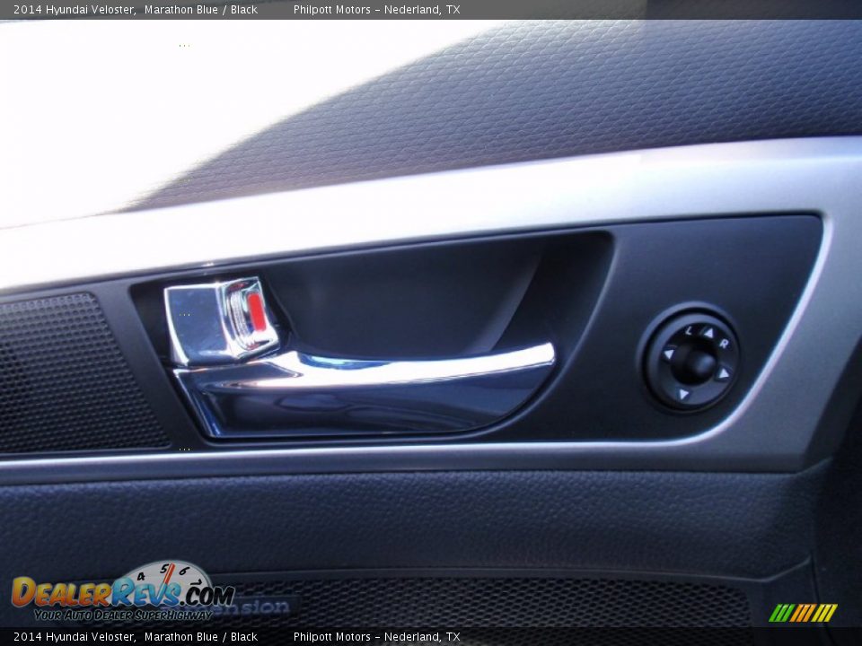 2014 Hyundai Veloster Marathon Blue / Black Photo #24