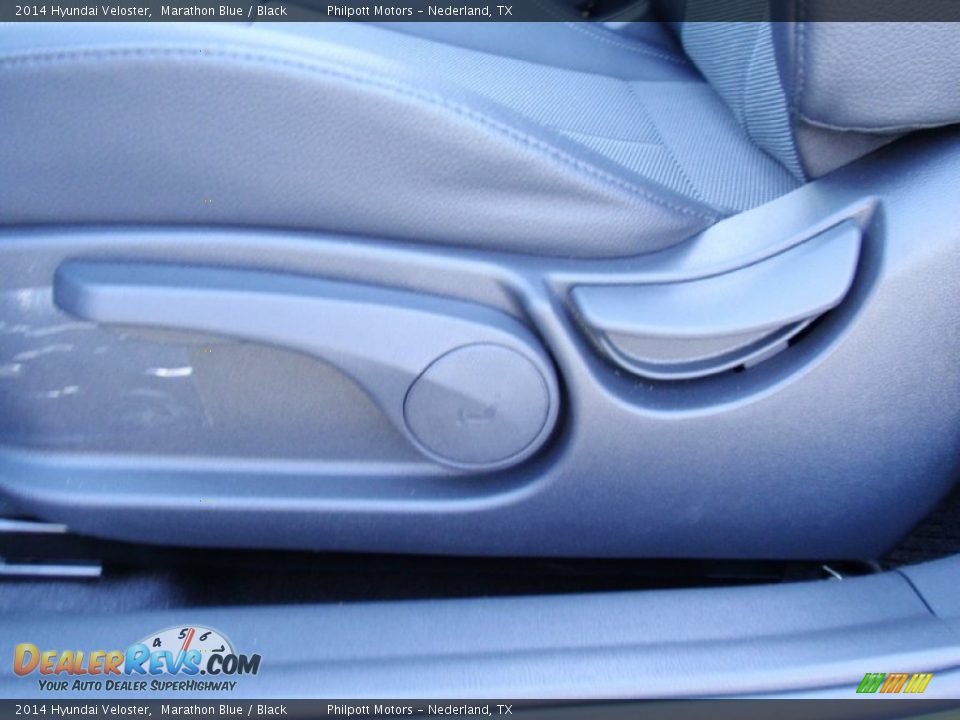 2014 Hyundai Veloster Marathon Blue / Black Photo #27