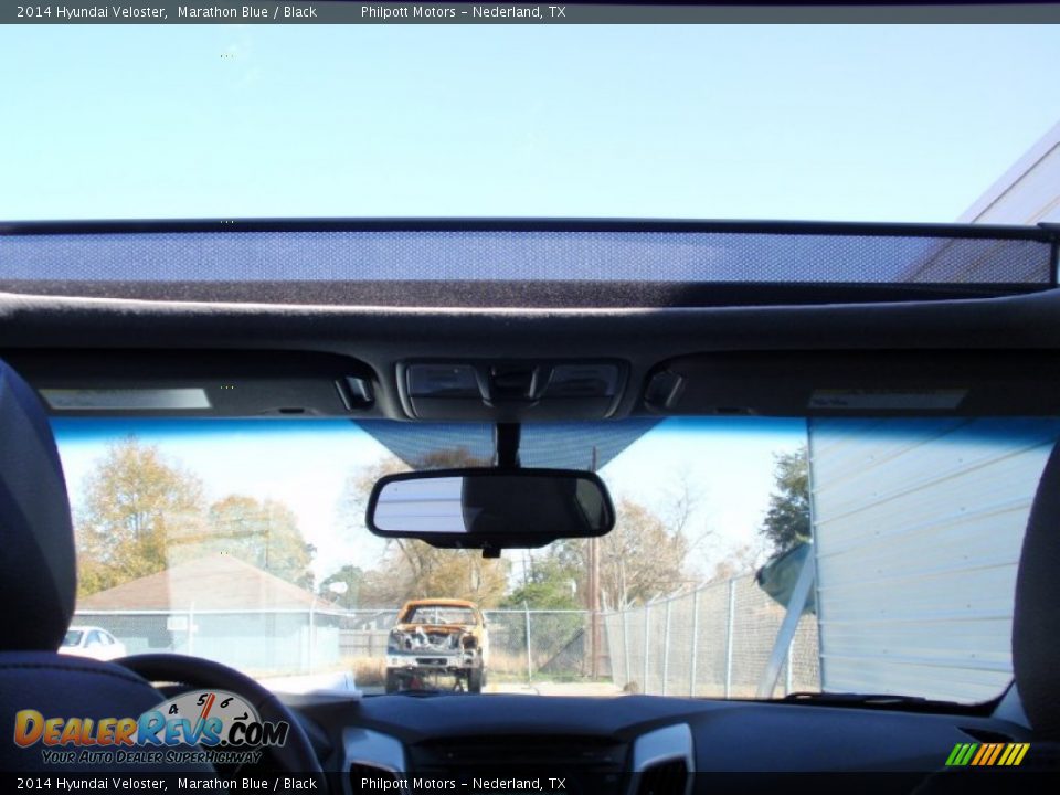 2014 Hyundai Veloster Marathon Blue / Black Photo #28