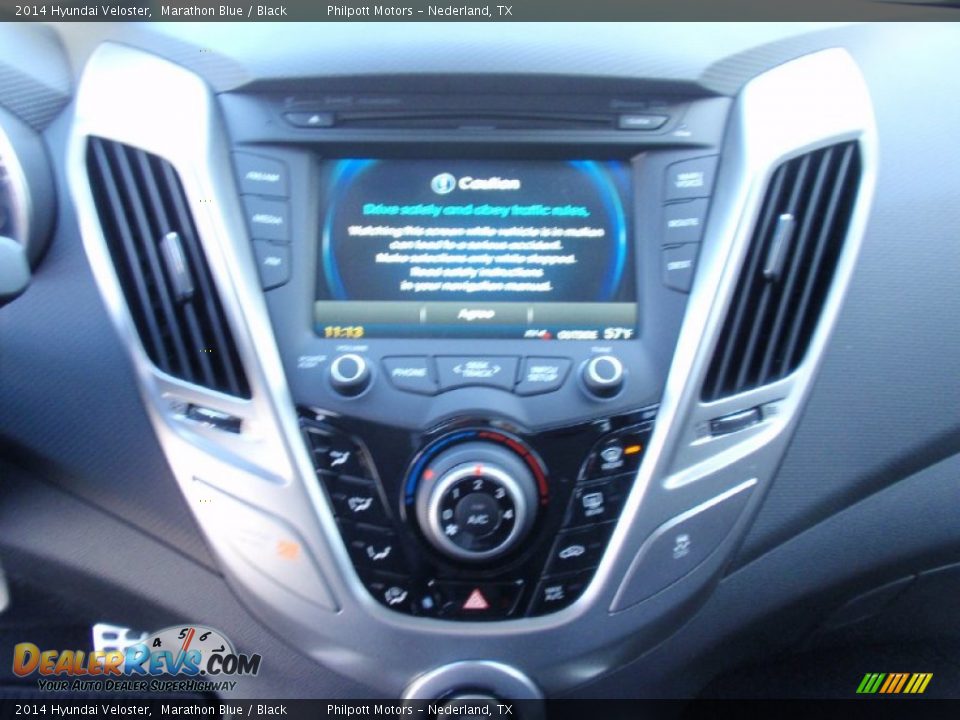 2014 Hyundai Veloster Marathon Blue / Black Photo #30