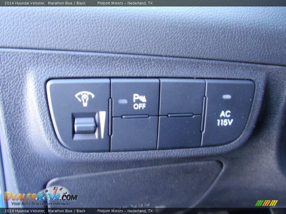 2014 Hyundai Veloster Marathon Blue / Black Photo #33