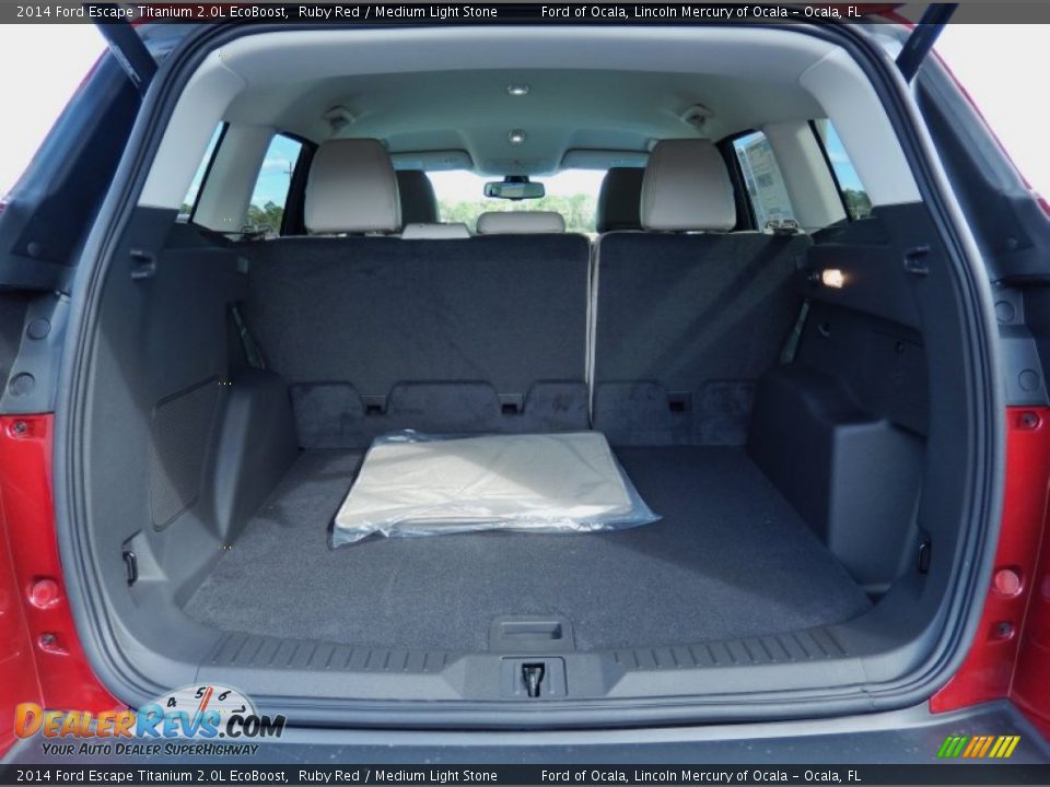 2014 Ford Escape Titanium 2.0L EcoBoost Ruby Red / Medium Light Stone Photo #5