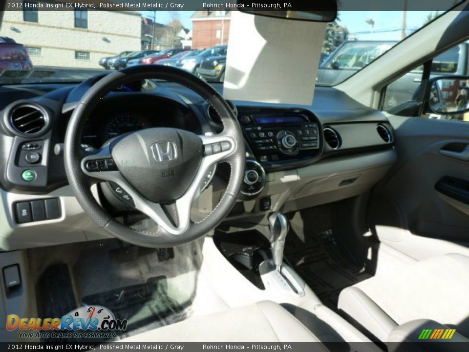 2012 Honda Insight EX Hybrid Polished Metal Metallic / Gray Photo #6