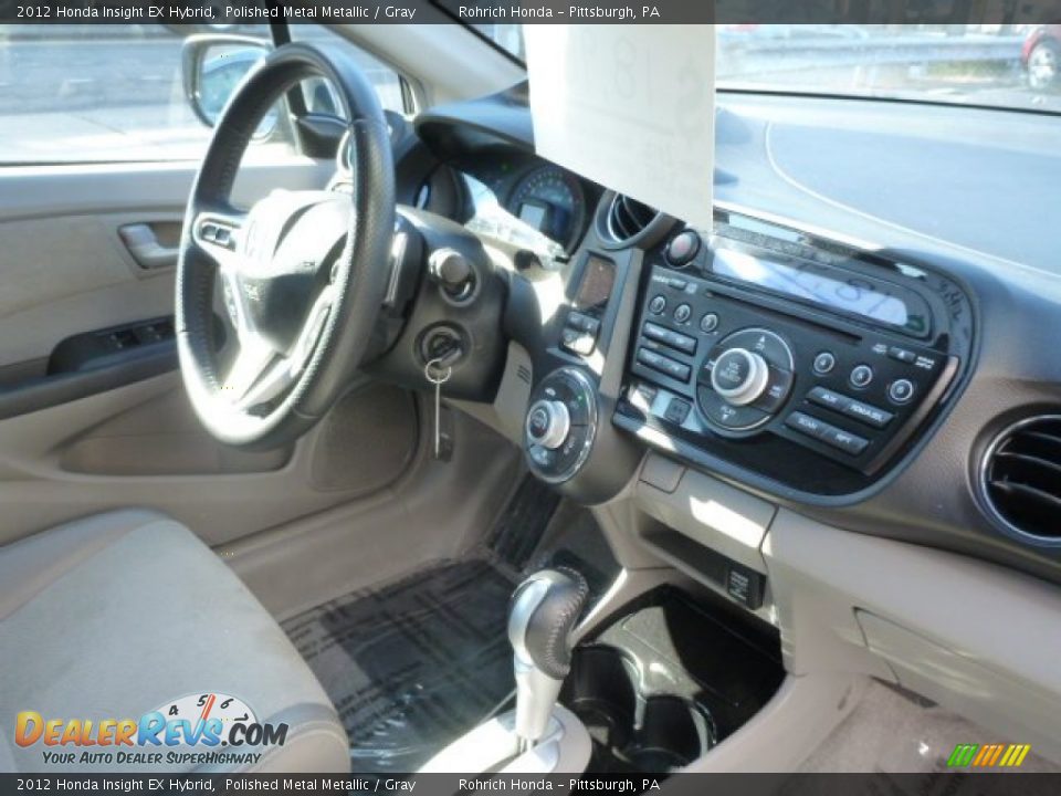 2012 Honda Insight EX Hybrid Polished Metal Metallic / Gray Photo #7