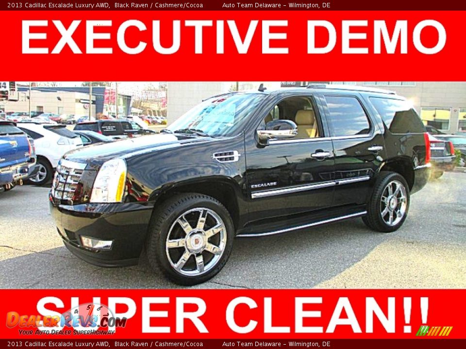 2013 Cadillac Escalade Luxury AWD Black Raven / Cashmere/Cocoa Photo #1