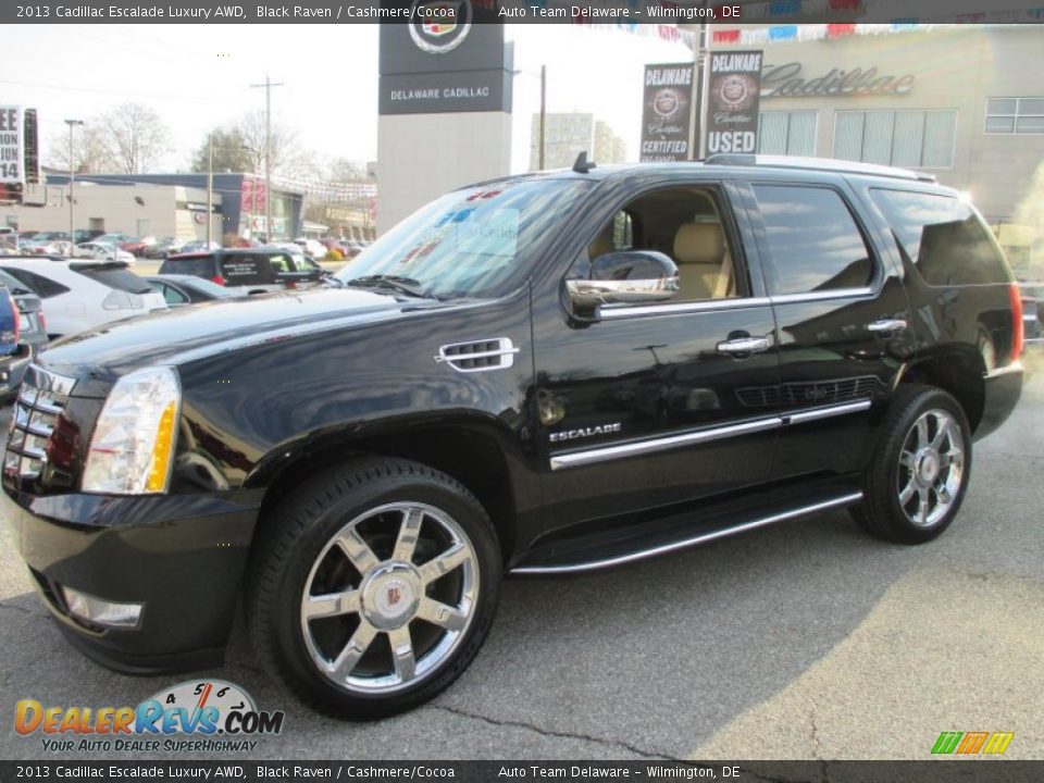 2013 Cadillac Escalade Luxury AWD Black Raven / Cashmere/Cocoa Photo #2