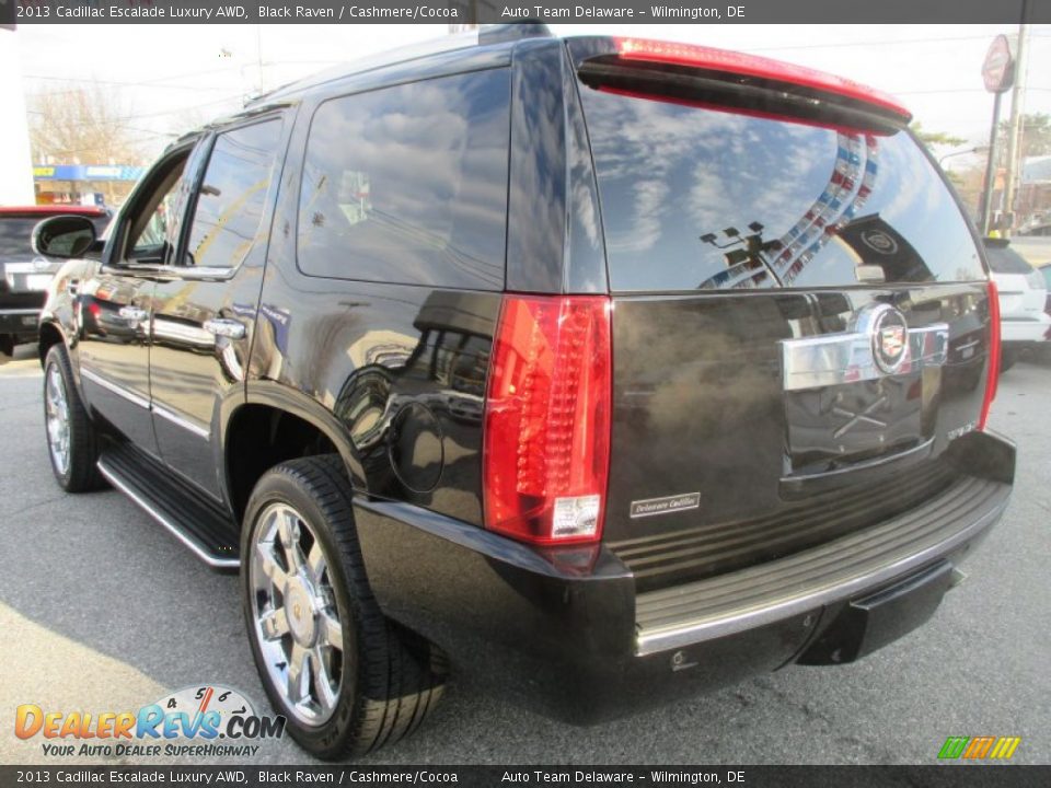 2013 Cadillac Escalade Luxury AWD Black Raven / Cashmere/Cocoa Photo #4