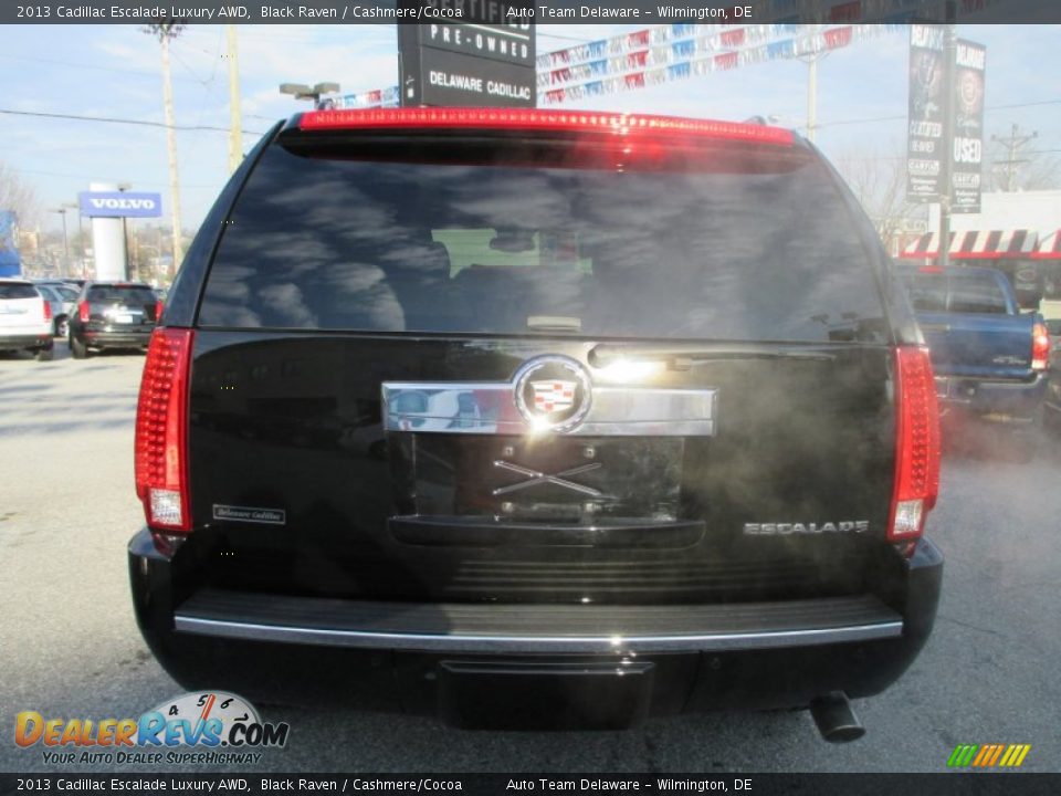 2013 Cadillac Escalade Luxury AWD Black Raven / Cashmere/Cocoa Photo #5