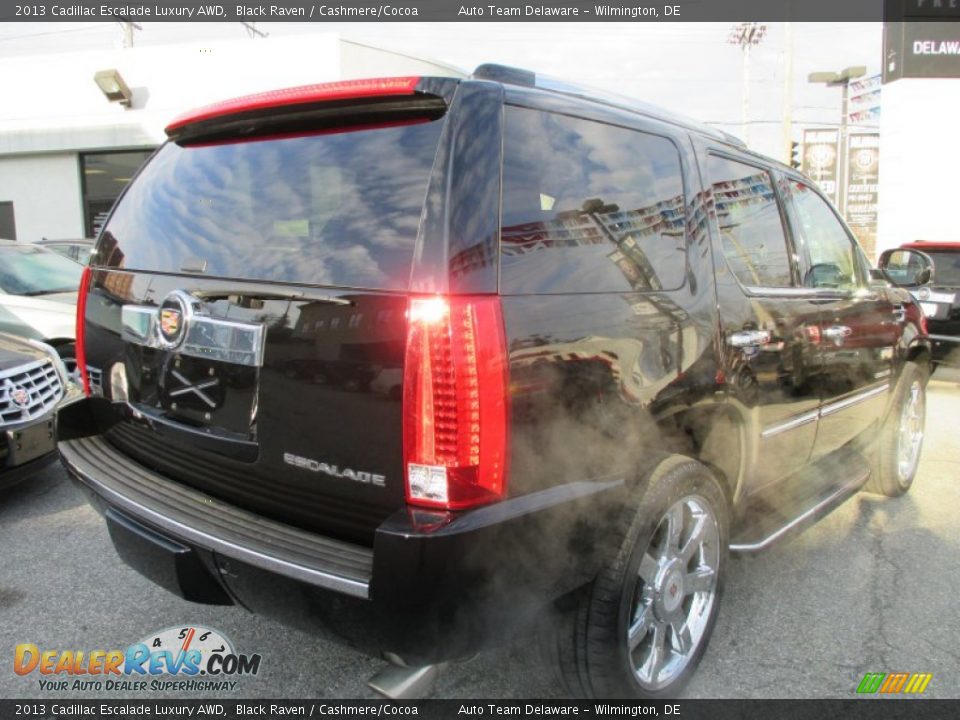 2013 Cadillac Escalade Luxury AWD Black Raven / Cashmere/Cocoa Photo #6