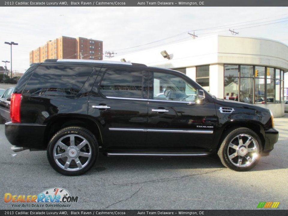 2013 Cadillac Escalade Luxury AWD Black Raven / Cashmere/Cocoa Photo #7