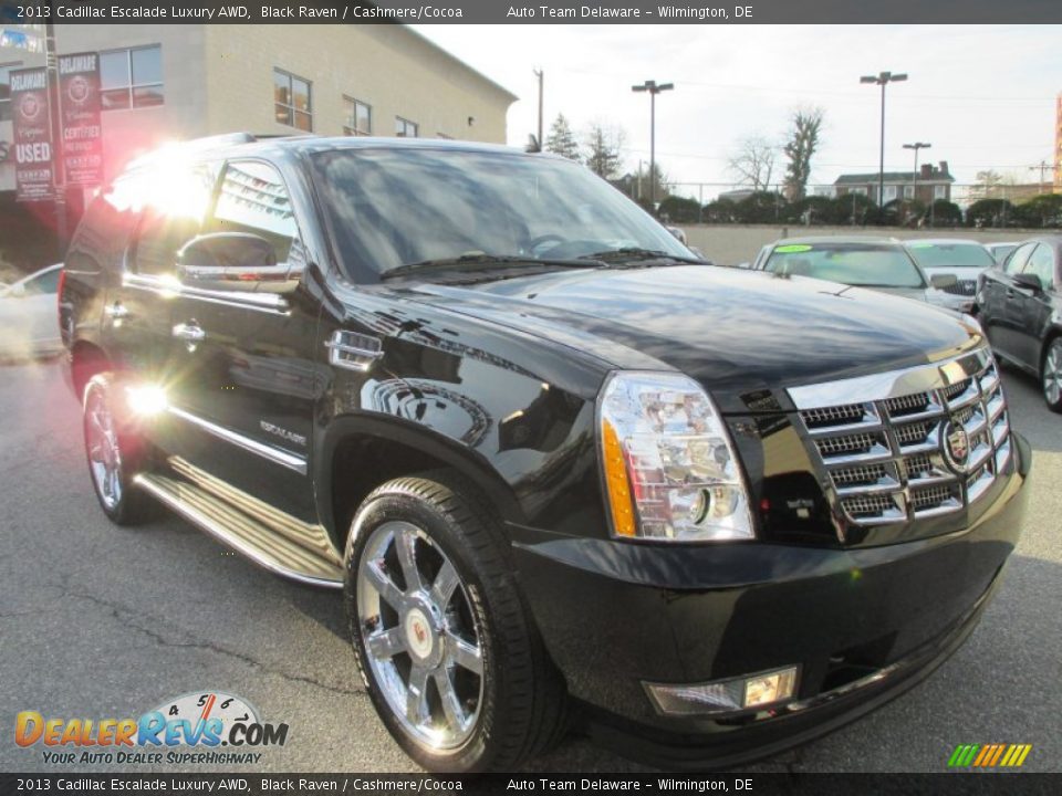 2013 Cadillac Escalade Luxury AWD Black Raven / Cashmere/Cocoa Photo #8