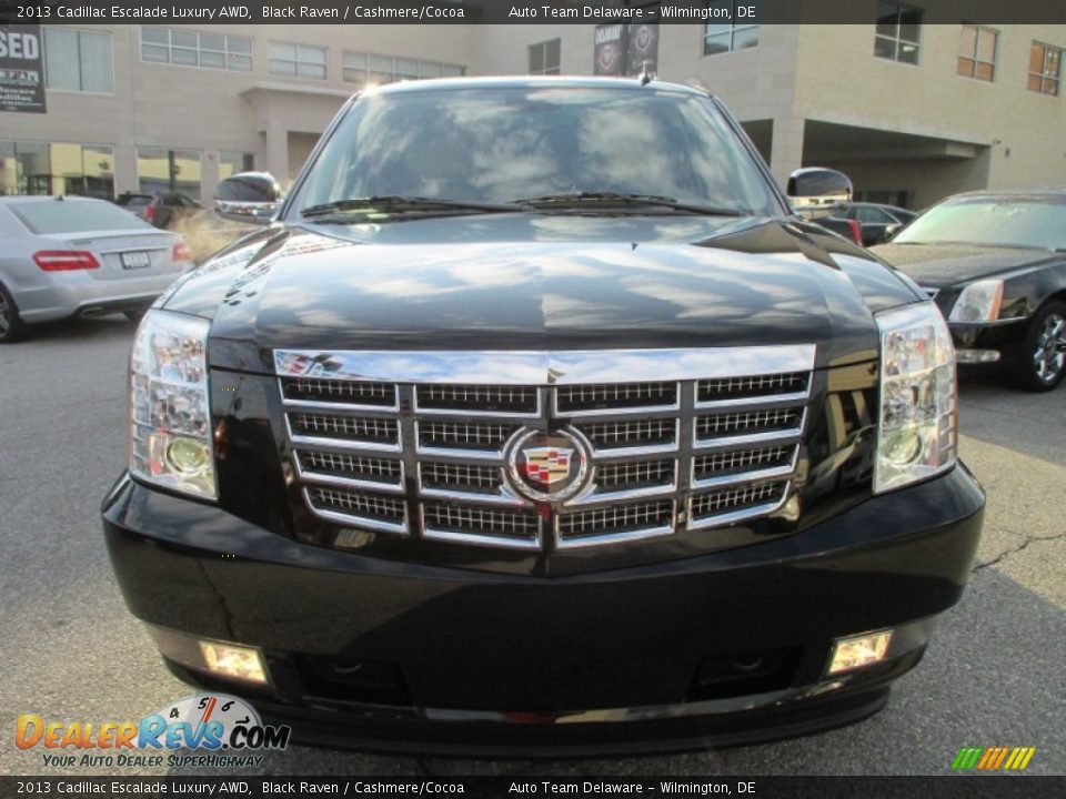 2013 Cadillac Escalade Luxury AWD Black Raven / Cashmere/Cocoa Photo #9