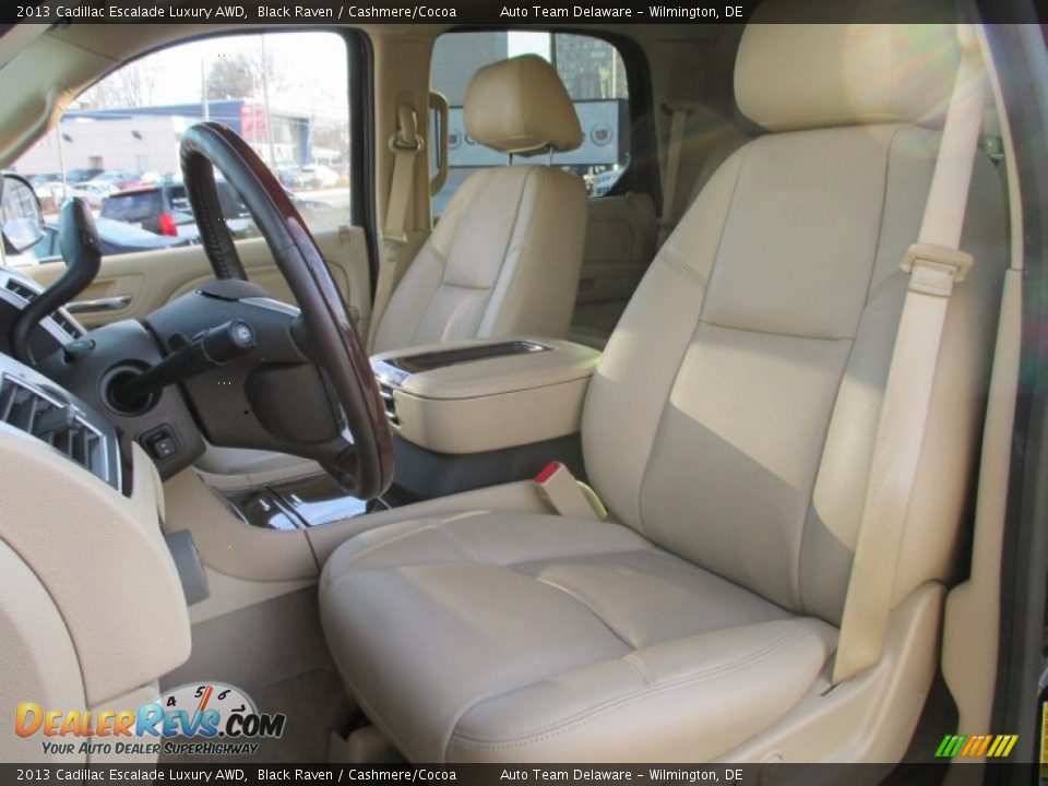 2013 Cadillac Escalade Luxury AWD Black Raven / Cashmere/Cocoa Photo #10