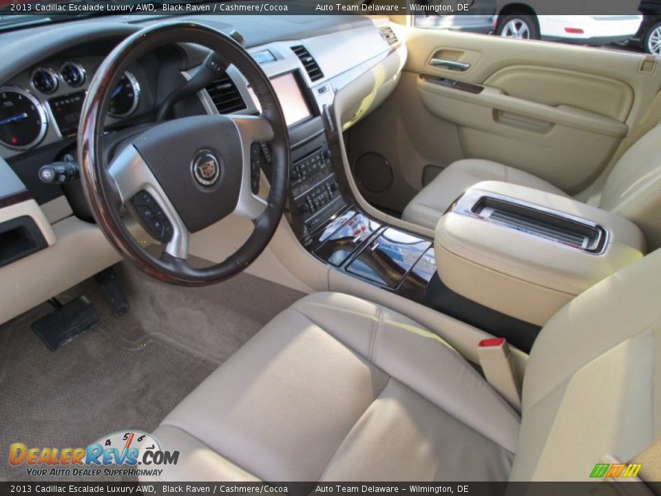 2013 Cadillac Escalade Luxury AWD Black Raven / Cashmere/Cocoa Photo #11