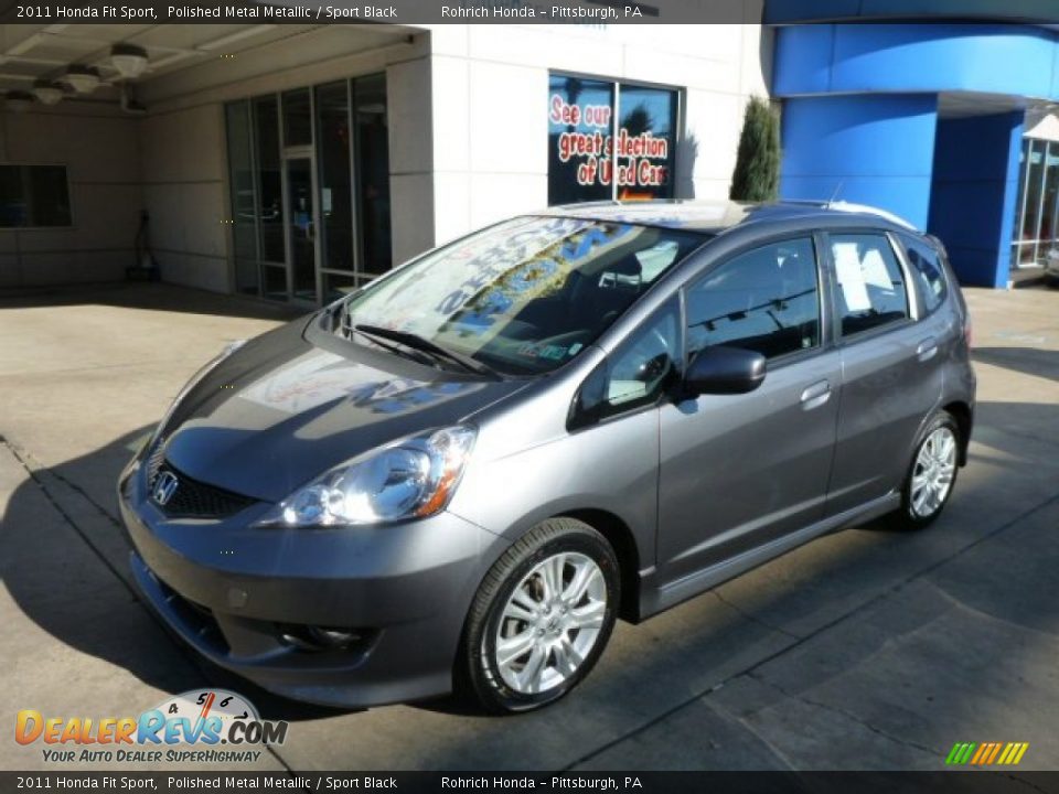 2011 Honda Fit Sport Polished Metal Metallic / Sport Black Photo #1