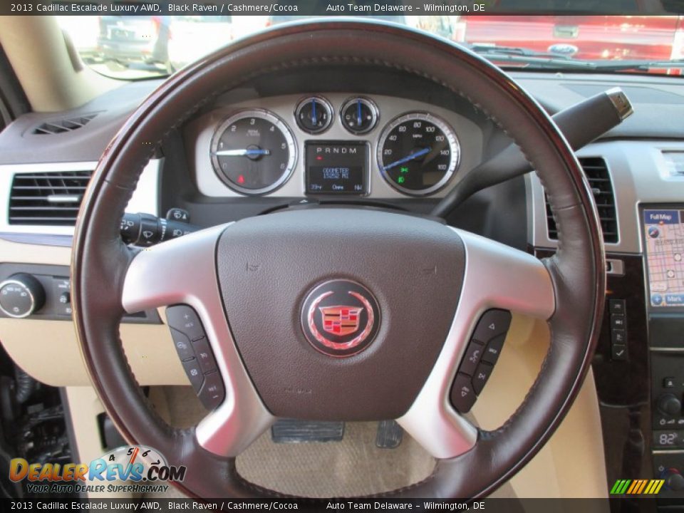 2013 Cadillac Escalade Luxury AWD Black Raven / Cashmere/Cocoa Photo #12
