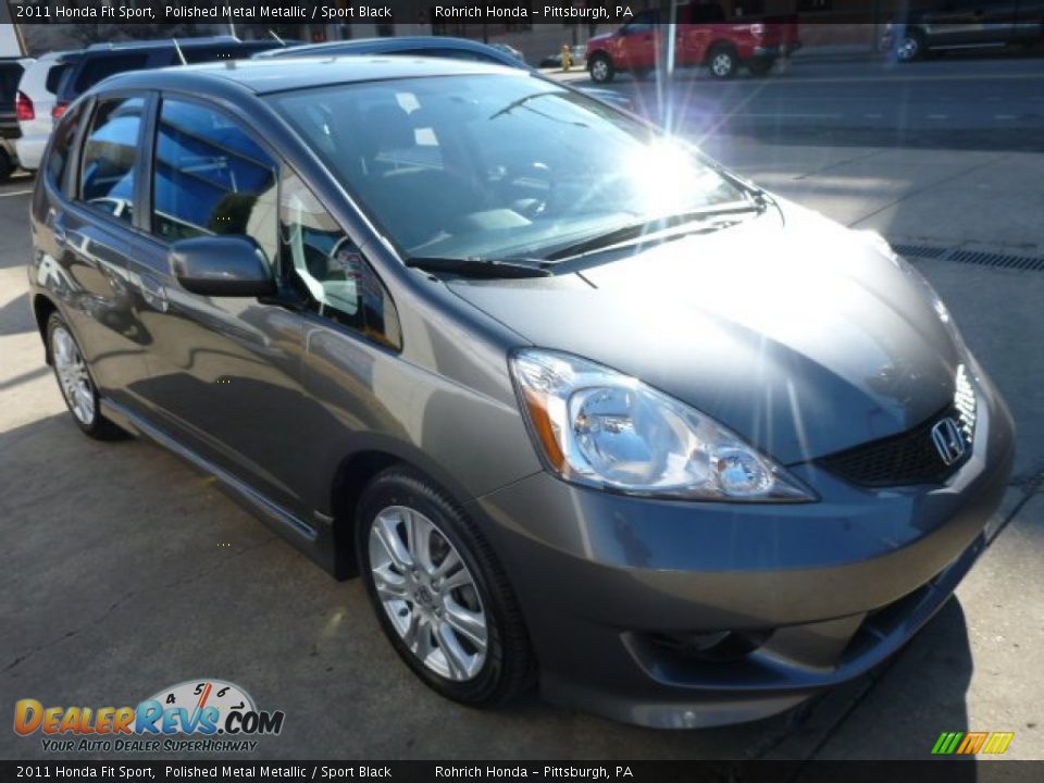 2011 Honda Fit Sport Polished Metal Metallic / Sport Black Photo #3