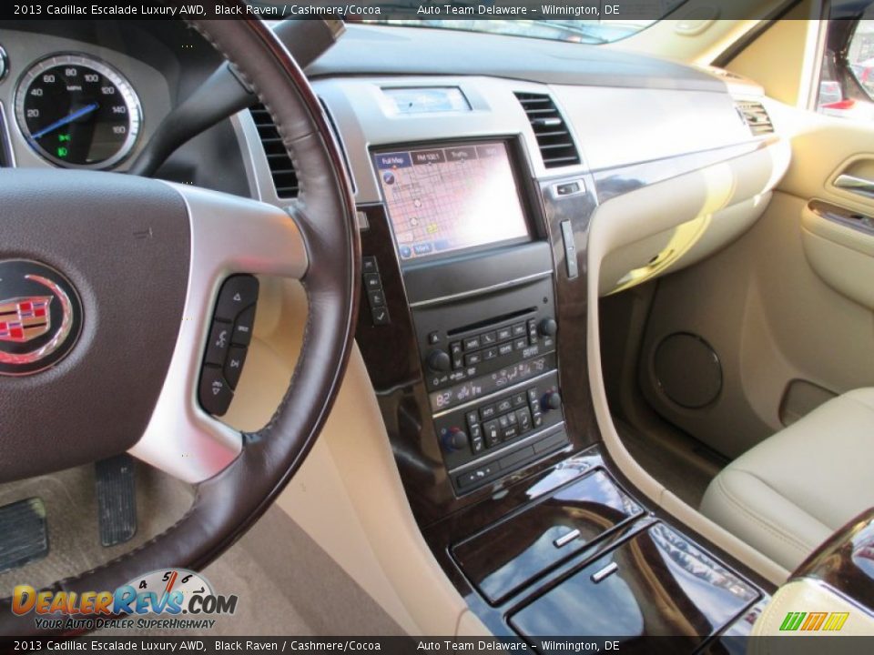 2013 Cadillac Escalade Luxury AWD Black Raven / Cashmere/Cocoa Photo #14