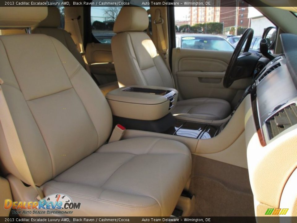 2013 Cadillac Escalade Luxury AWD Black Raven / Cashmere/Cocoa Photo #17