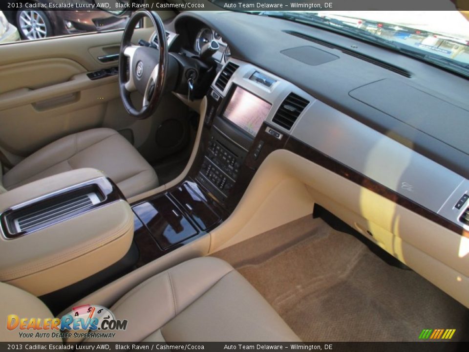 2013 Cadillac Escalade Luxury AWD Black Raven / Cashmere/Cocoa Photo #18