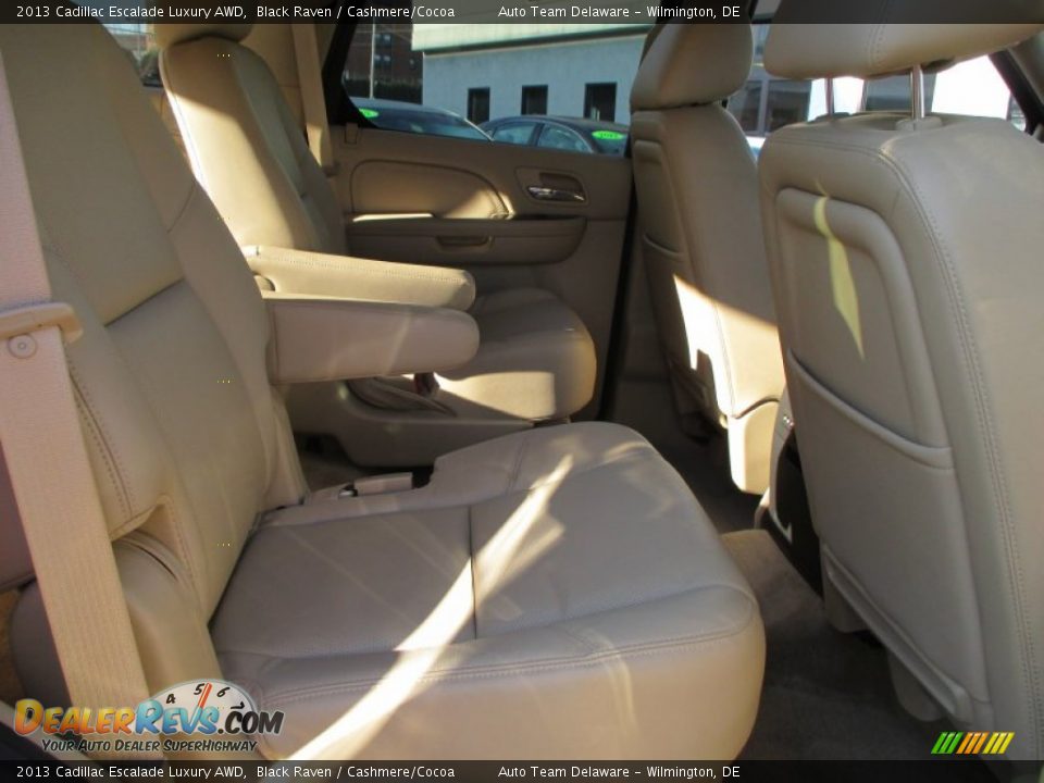 2013 Cadillac Escalade Luxury AWD Black Raven / Cashmere/Cocoa Photo #19
