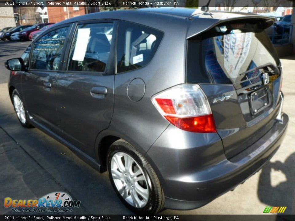 2011 Honda Fit Sport Polished Metal Metallic / Sport Black Photo #10