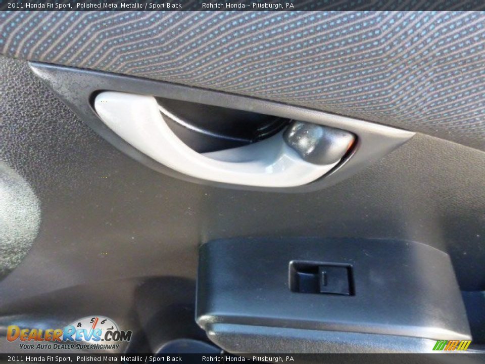 2011 Honda Fit Sport Polished Metal Metallic / Sport Black Photo #15