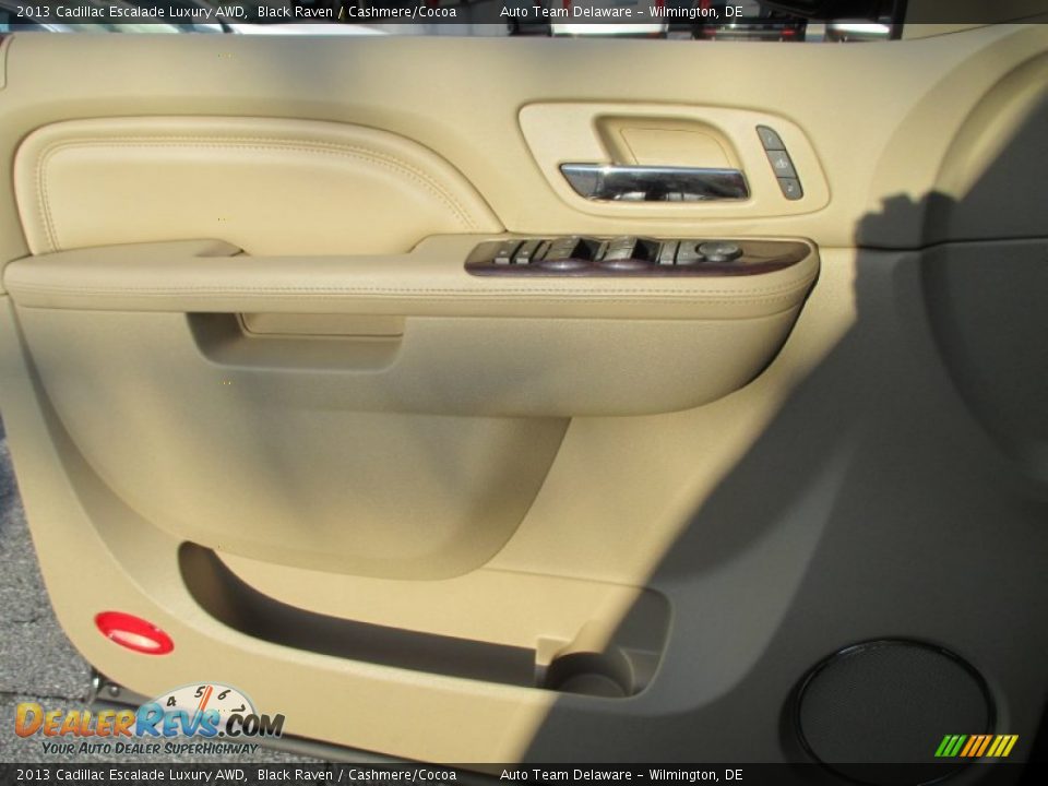 2013 Cadillac Escalade Luxury AWD Black Raven / Cashmere/Cocoa Photo #25
