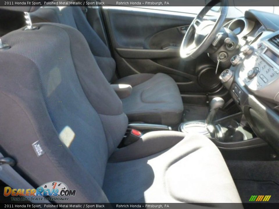 2011 Honda Fit Sport Polished Metal Metallic / Sport Black Photo #16
