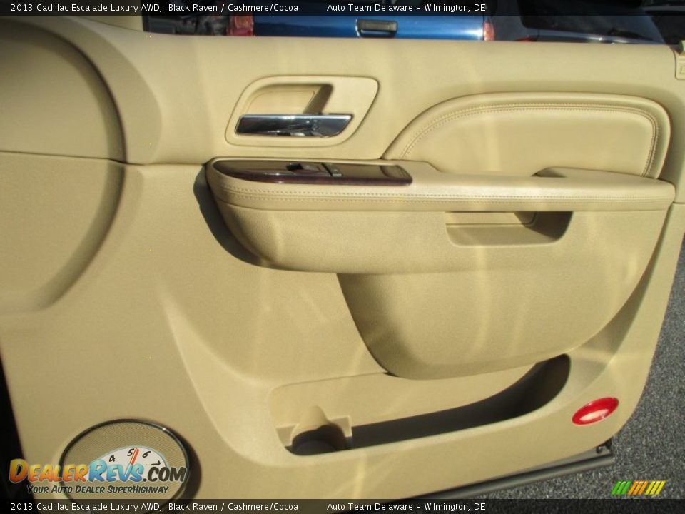 2013 Cadillac Escalade Luxury AWD Black Raven / Cashmere/Cocoa Photo #28