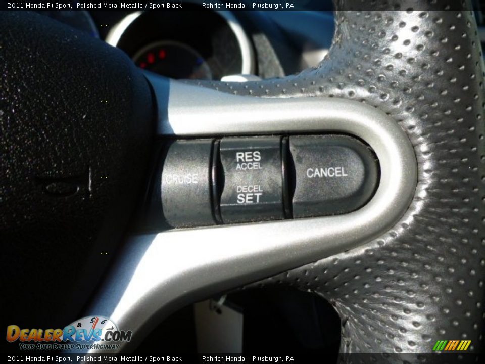 2011 Honda Fit Sport Polished Metal Metallic / Sport Black Photo #20