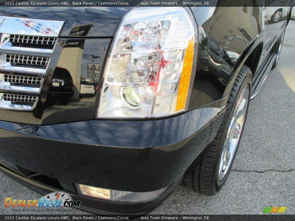 2013 Cadillac Escalade Luxury AWD Black Raven / Cashmere/Cocoa Photo #29