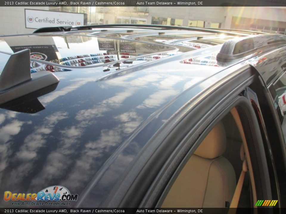 2013 Cadillac Escalade Luxury AWD Black Raven / Cashmere/Cocoa Photo #36