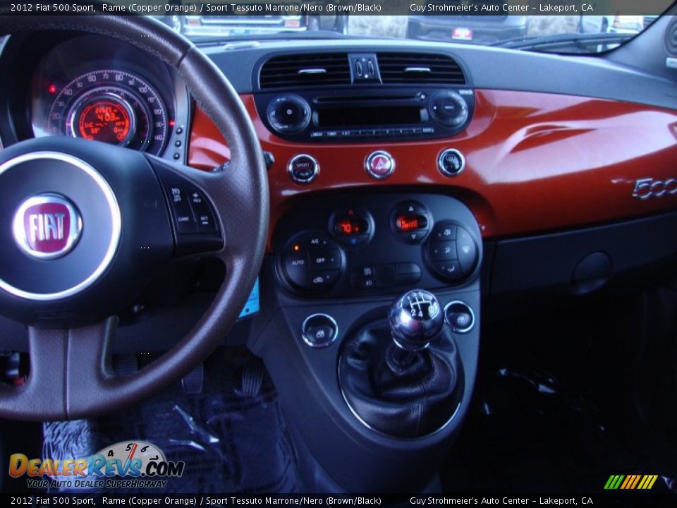 Controls of 2012 Fiat 500 Sport Photo #12