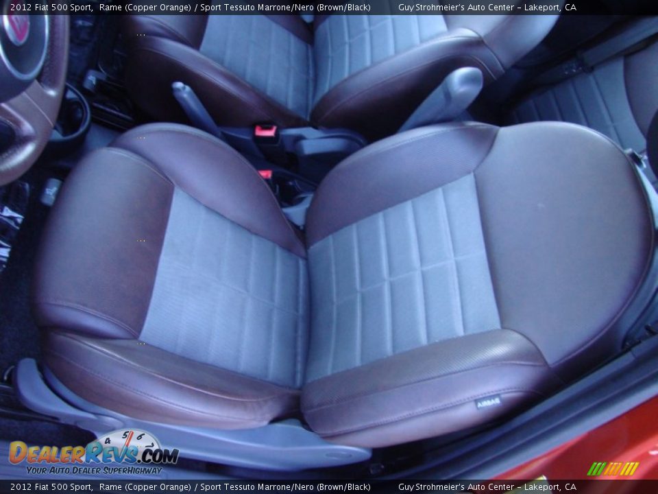 Front Seat of 2012 Fiat 500 Sport Photo #17