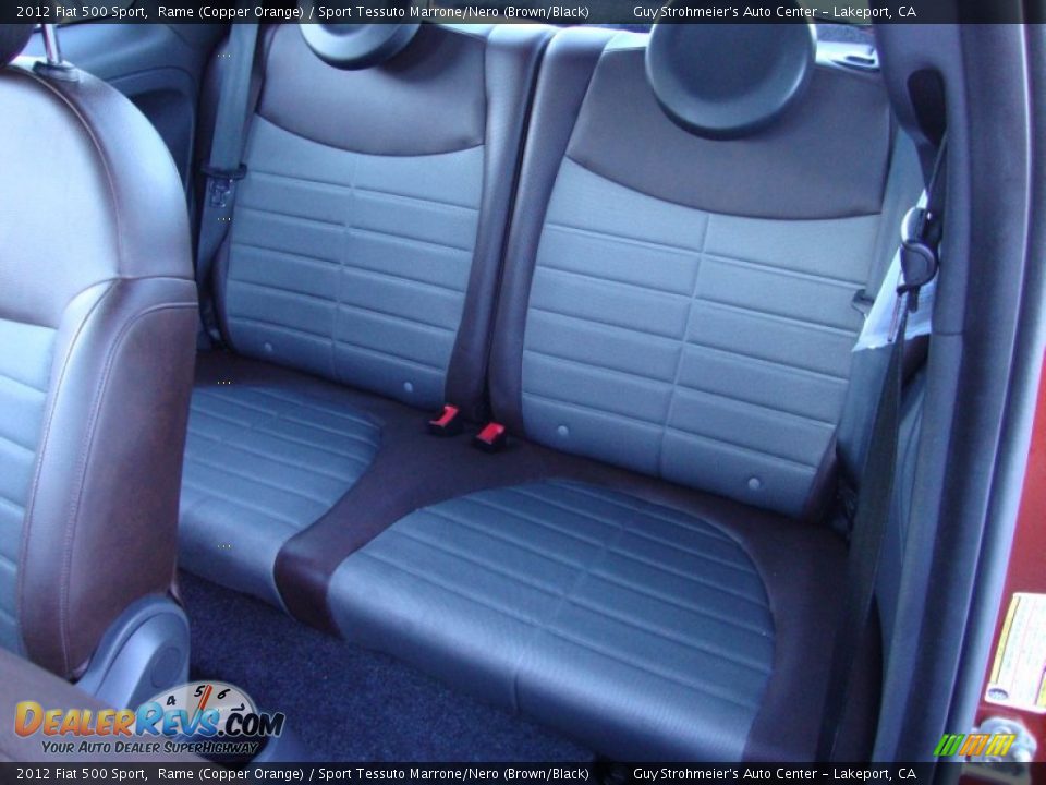 Rear Seat of 2012 Fiat 500 Sport Photo #18