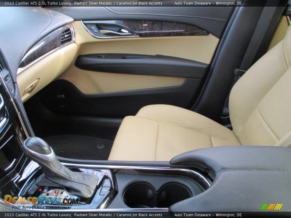 2013 Cadillac ATS 2.0L Turbo Luxury Radiant Silver Metallic / Caramel/Jet Black Accents Photo #15