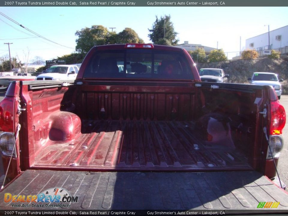 2007 Toyota Tundra Limited Double Cab Salsa Red Pearl / Graphite Gray Photo #24